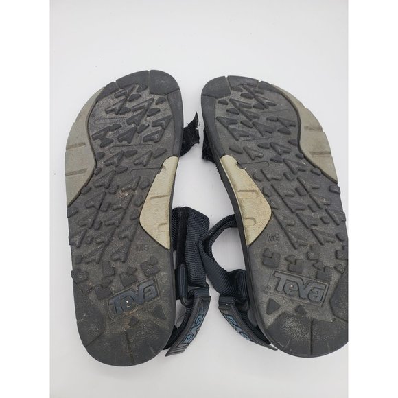 Teva Sandals 9M Mens Black Adjustable Hiking Sport Strappy Open Toe Shoes - Picture 7 of 7